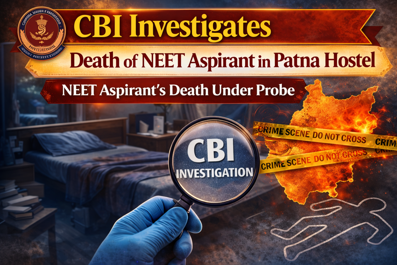 NEET Aspirant Found Dead in Patna Hostel, CBI Begins Probe